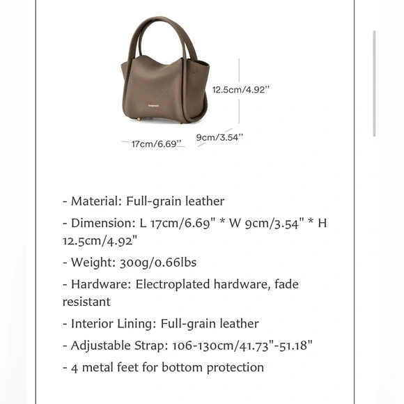 Songmont Blush Pink Mini Song Bag - Picture 11 of 12